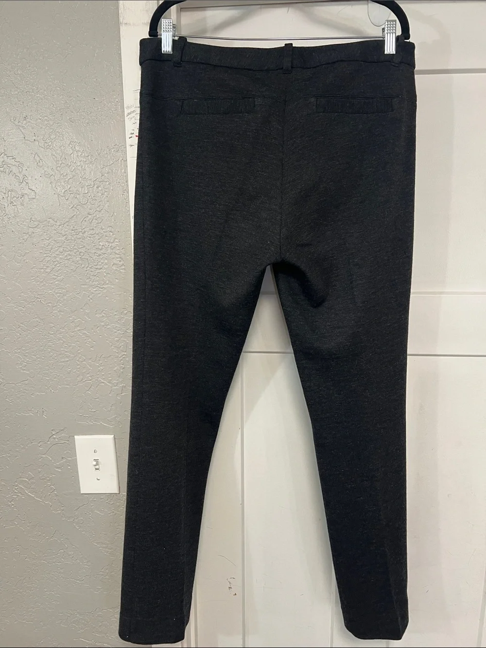 TORY BURCH SIMONA GRAY WOOL TAILORED TROUSER PANTS WOMEN’S SIZE 12